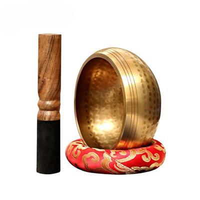 Juego de Cuenco Tibetano Nepalí - Cuenco Sonoro Tibetano Martillado a Mano para Meditación, Yoga, Curación de Chakras, Zen - Incluye Baqueta y Cojín Bolsa de Transporte