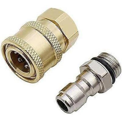1/4" Højtryksrenser Hurtigkobling Messing Højtryksrenser Kobling Adapter Fitting til Højtryksrenser Koblinger til Højtryksvand G