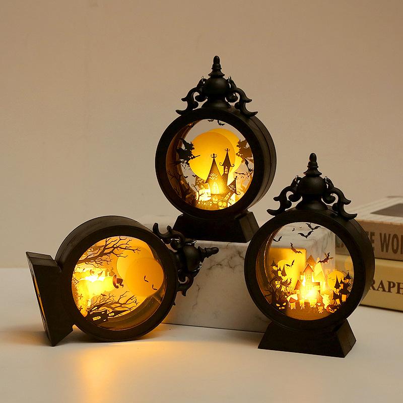 Halloween Retro LED Candle Lantern Decoration
