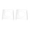 2PCS Football Stand Clear Display Holder Acrylic Stable Support Anti Scratch Versatile Display Rack for Basketball
