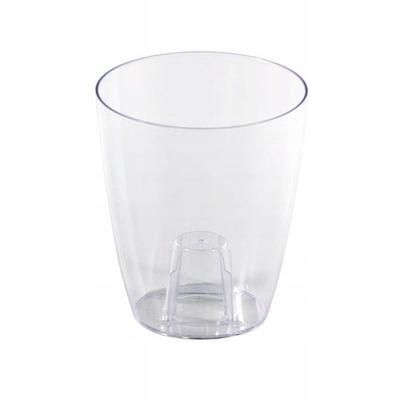 Coubi Round Flowerpot, Transparent, 16x183cm