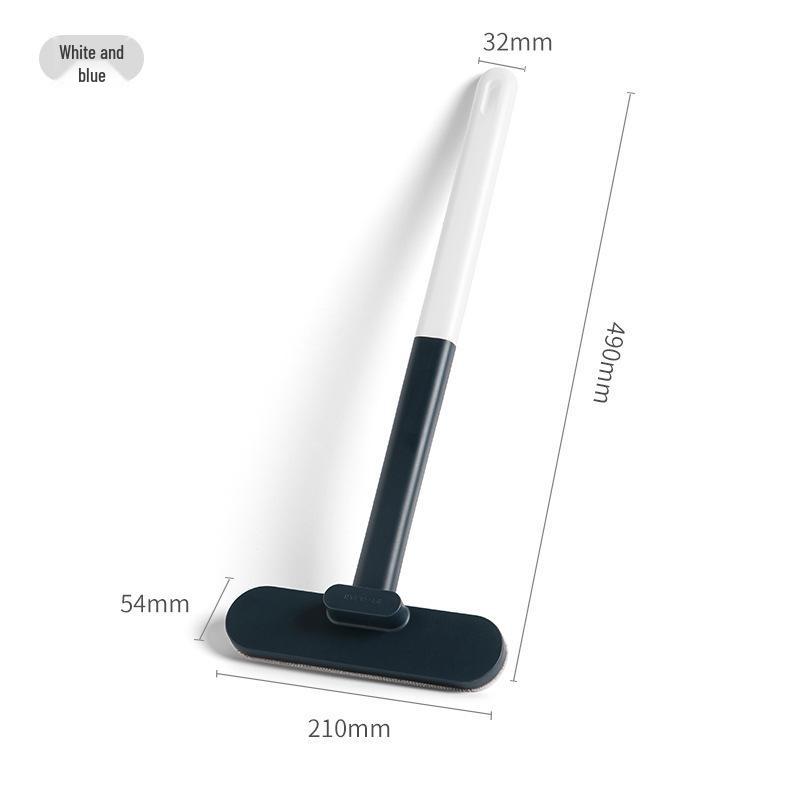 Dual-Sided Wet/Dry Window Cleaner & Screen Brush – Detachable, Washable, Long-Handled Cleaning Tool