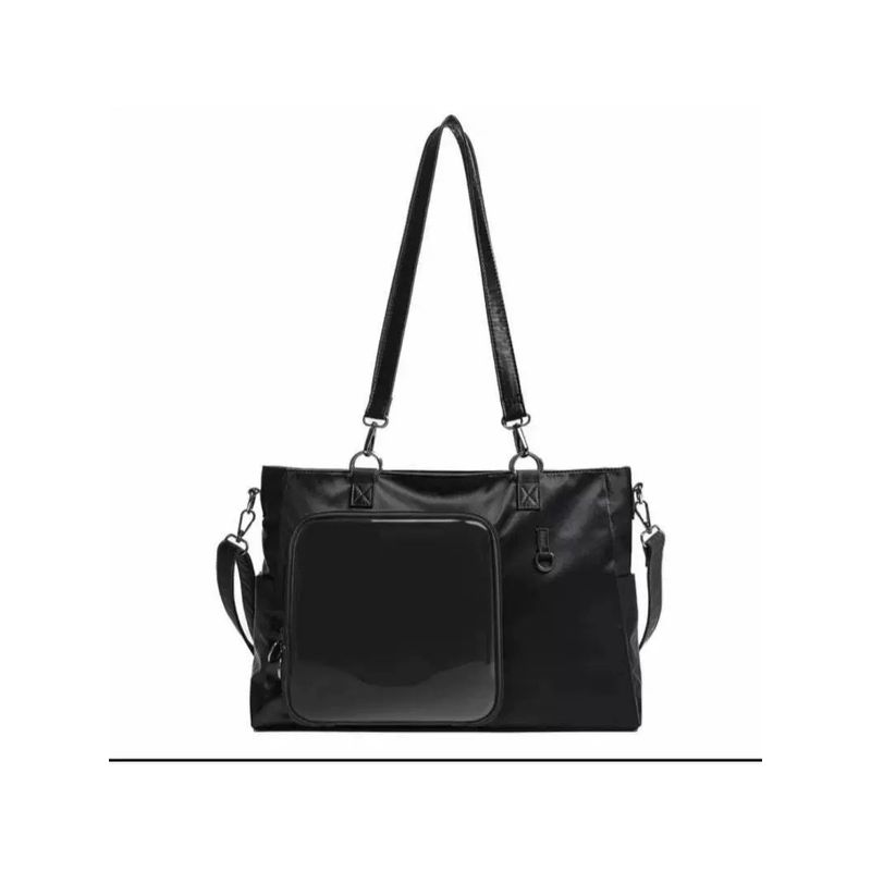 

Star Chasing Pain Bag 2024 Spring and Summer New Night Flower Fanshe Animal Pain Bag Nylon Tote Women s Bag Trendy Design Black (excluding pendant and binding plate)