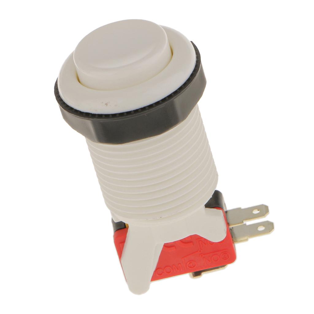 Long Length Arcade Game Push Button For Multicade Jamma White