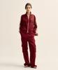 Satur Lawton All Day Track Zip-Up Jacket Burgundy
