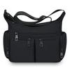 Wasserdichte Nylon-Crossbody-Tasche für Damen Mehrere Taschen Schulter-Handtasche mit Reißverschluss