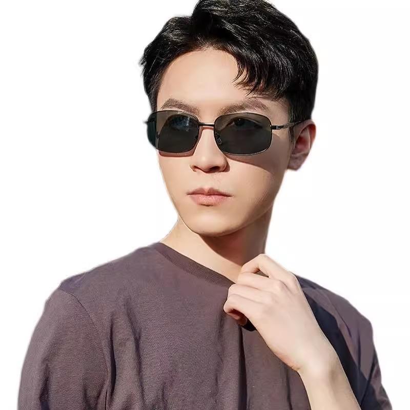 Metal Fishing Polarized Sunglasses Driving Color-Changing Sunglasses Uv-Proof Men'S Sunglasses