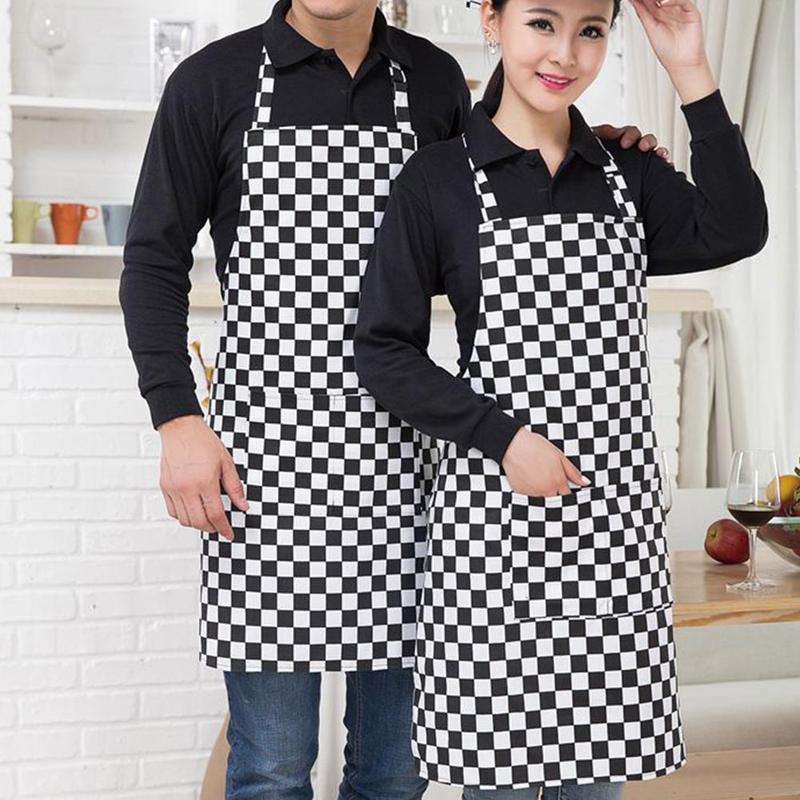 Pack of 2 Unisex Household Aprons with Pocket Kitchen Apron for Chef Restaurant Home Cleaning Serving Gardening Painting Cooking