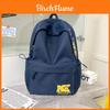 Vintage American Style Letter Embroidered Backpack For School And Travel
