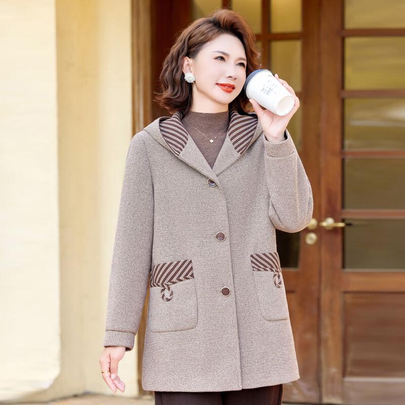2025 New Style Women's Mid-Length Wool Blend Coat