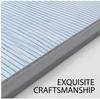 1.5/1.8m 3-Piece Fitted Ice Silk Cooling Mat Set with 2 Pillowcases, Antibacterial Machine Washable Soft Bedding for Summer Home and Dorm