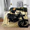 French rock star Johnny Hallyday blanket picnic blanket vintage blanket home travel bed blanket thin blanket birthday gift