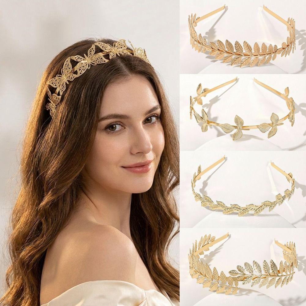 Korean Style Bridal Headpiece Comfort Fit Headwear Retro Hair Crown Wedding Party