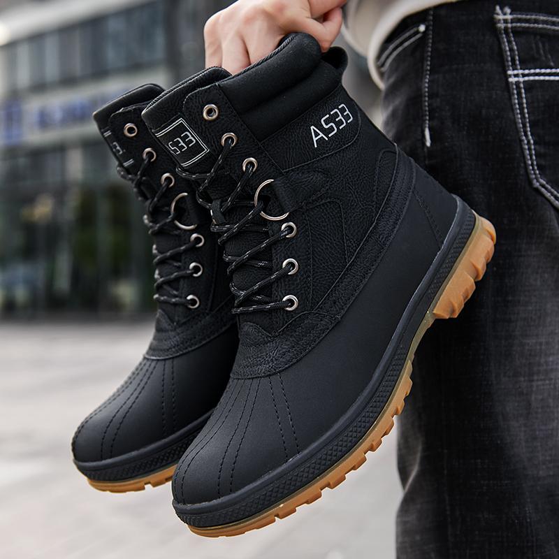 HOHO FAIR Camouflage Men Boots Work Safty Shoes Waterproof Men Desert Tactical Military Boots Autumn Winter Special Force Army Ankle Boots Men