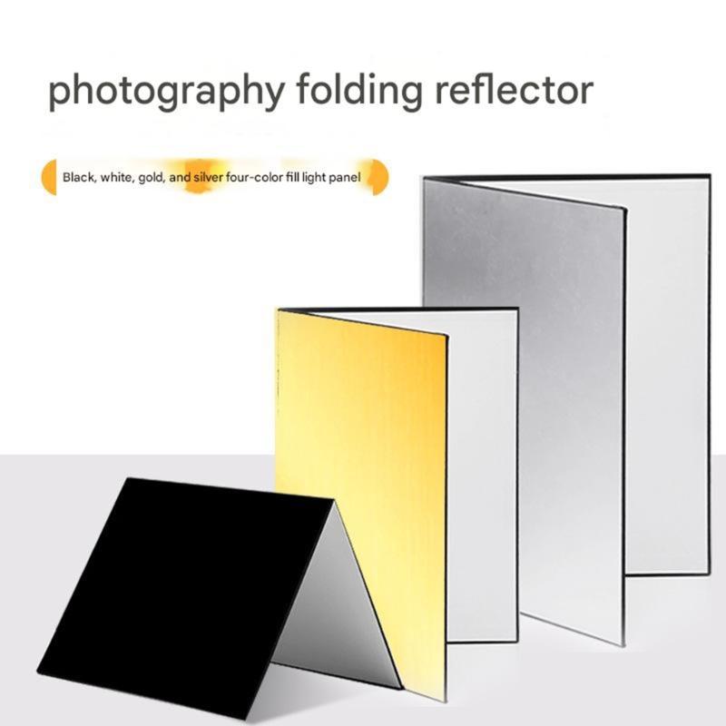 Photo Light Reflector A3/A4 Foldable Cardboard for Portrait Product Photography and Video Enhancement Light Diffuser
