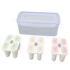 3pcs Ice Lolly Stick Molds PP Food Grade Reusable 12 Sticks Ice Cream Maker for Milk Yogurt Pudding