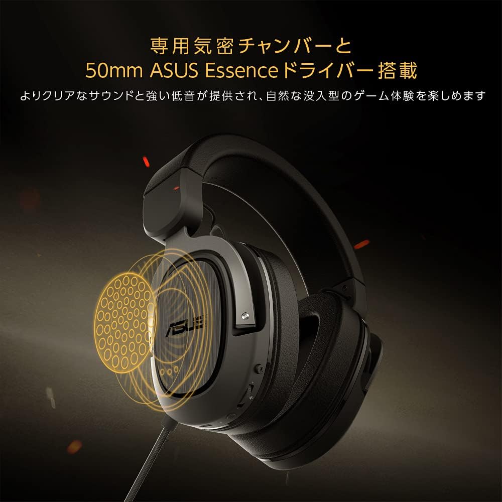 ASUSTek TUF Gaming H3 Wireless Headset 2.4GHz, Type-C, Lightweight for PS5/PS4/PC/Switch/Smartphone