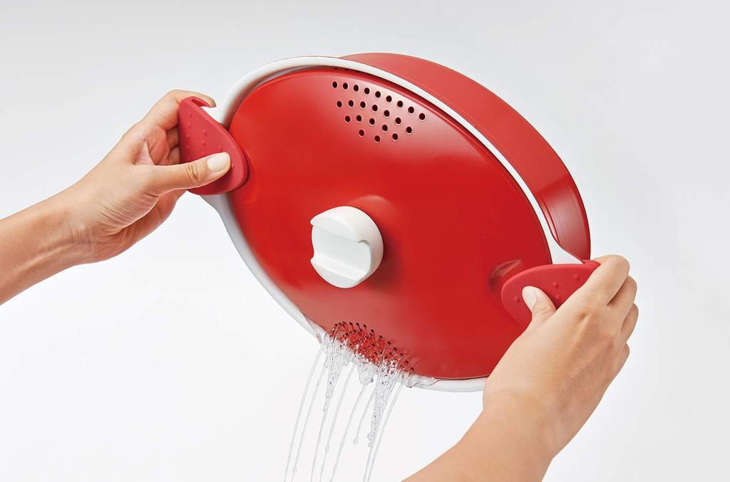 Bestco Pasta Pot Red Italiano Drainer IH Compatible 3.0L ND-8179