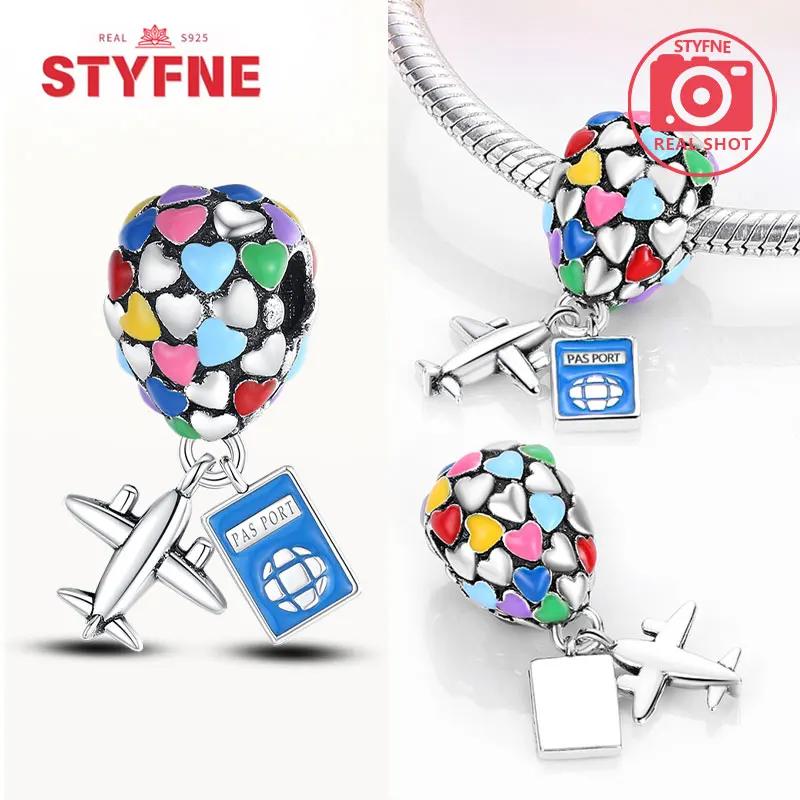 Copperhouse & Balloons Charm Flower Colored Beads Collection Fit Original Bracelet Pendant Diy Fine Jewelry For Women Gift