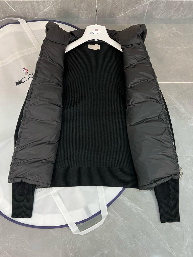 Evropská značka M Pánská stylová úzká prošívaná bunda s patchworkem a kachním peřím bílá