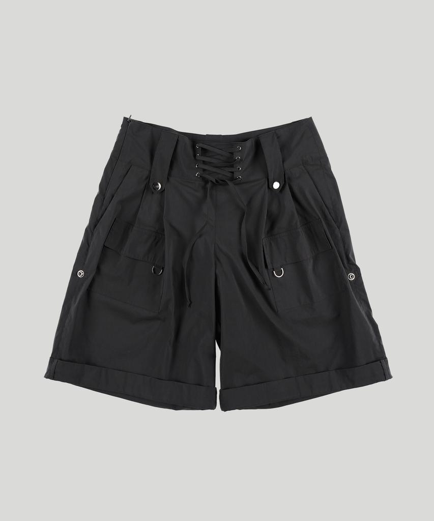Seutillesseodi Lace-Up Cargo Cuff Shorts