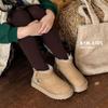 Kids Winter Snow Boots Boys Girls Warm Fleece Lined Ankle Anti-Slip Calf Height Shoe