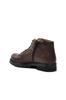 Men's Fashion Genuine Leather Flat Heeled Booties Brown Fur Inside Boots Shoes