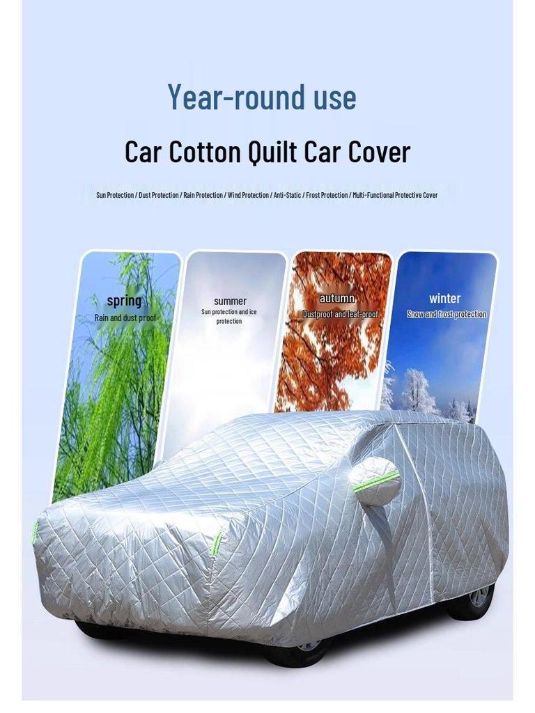 Husa auto Geely Xingrui - Protecție solară și ploaie, Izolație termică, Anti-grindină, Material gros tip plapumă din bumbac