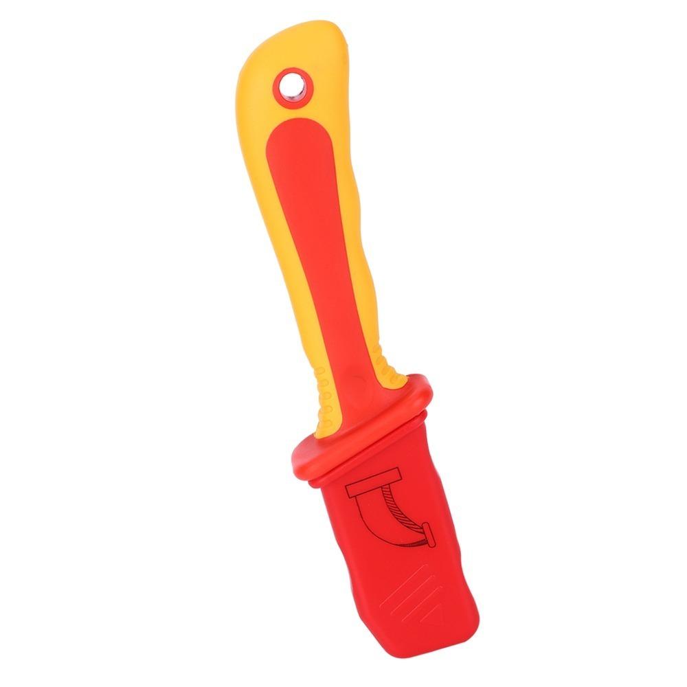 1000V Insulation Insulated Dismantling Knife Non-Slip Handle Fast-Strip Design Cable Stripper Cutter Anti-Magnetic 210mm