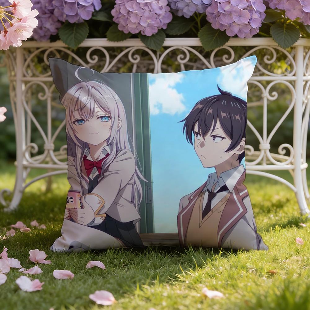 A-Alya Hides Feelings Cushion Cover Home & Car Dual-Scene Pillow Cover: Reversible for Premium Comfort
