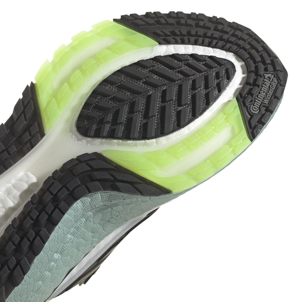 Adidas Ultra Boost 21 COLD. RDY BTE58 Men's Running Shoes, Crystal White/Core Black/Signal Green (S23898), Size 26.5 Cm