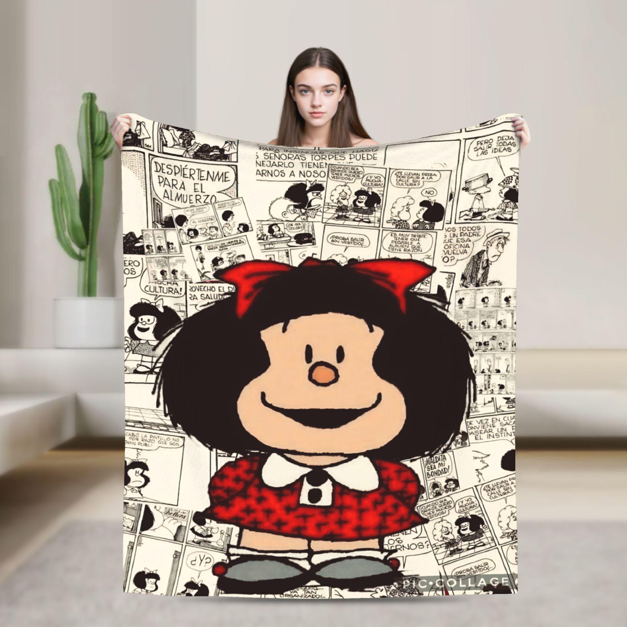Mafaldas Cartoon Blanket Picnic Flannel Throw Blanket For Couch Bed Soft Design Quality Bedspread Gift 75X95CM