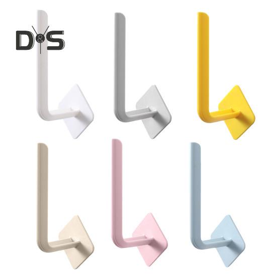 3Pcs Wall Hook Strong Load-Bearing Waterproof L-Shaped Traceless Hanger Traceless Bathroom Kitchen Hook