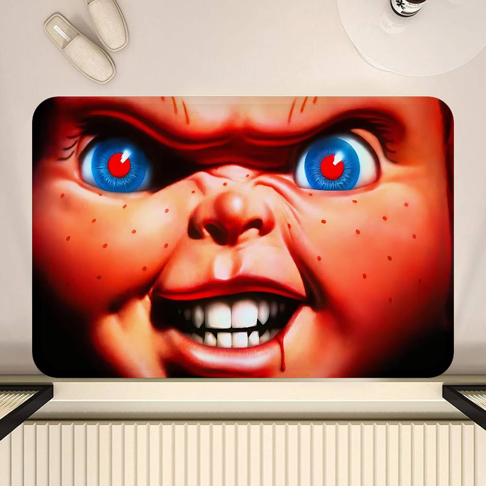 Classic Chucky Horror Movie Floor Mat INS Style Soft Bedroom Floor House Laundry Room Mat Anti-skid Household Carpets