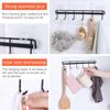 Kitchen Rail Rack Wall-mounted Tableware Hanger Hanger Hook Free Punching Kitchen Tools