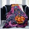 1pc Halloween Theme Cartoon Blanket  Soft Throw for Home Decor, Gift Idea, Living Room, Travel, Camping, Car Blankets