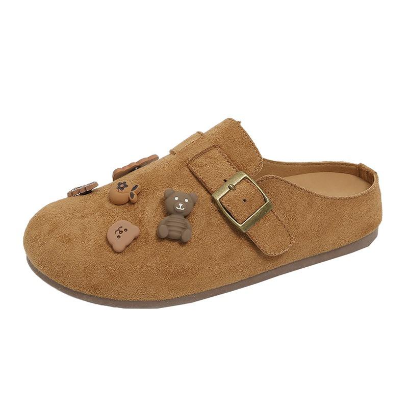 Children's Autumn New Female Students' Casual Trend Versatile Half-drag Women's Shoes-1