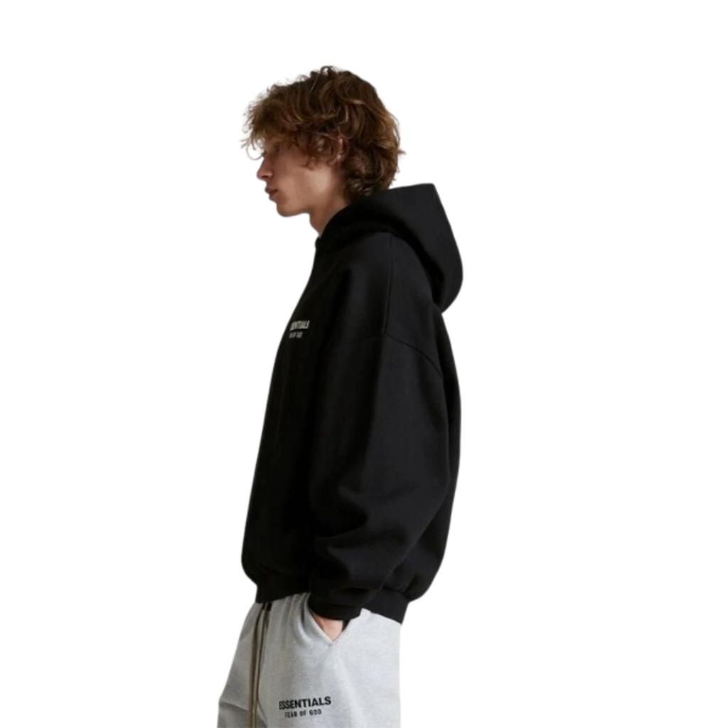 Hoodie Fear of God Essentials Fleece FW24 Black