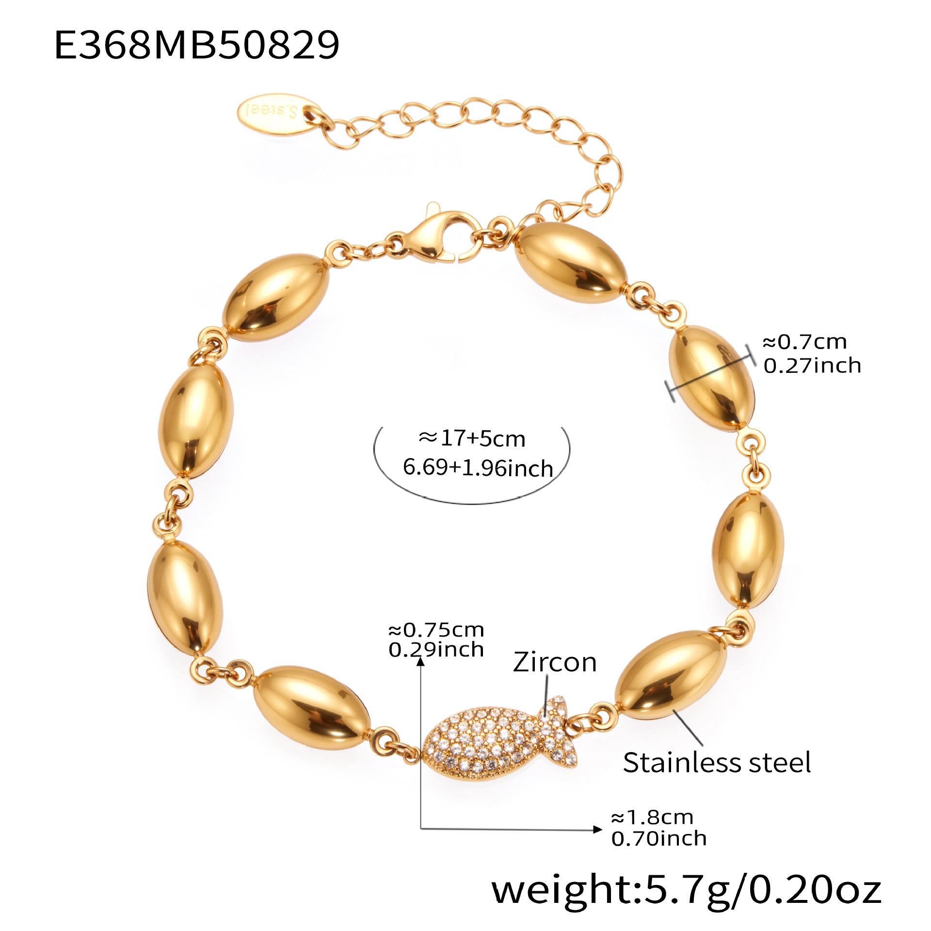 Qiong Yao Women s Stainless Steel Zircon Fish Bracelet