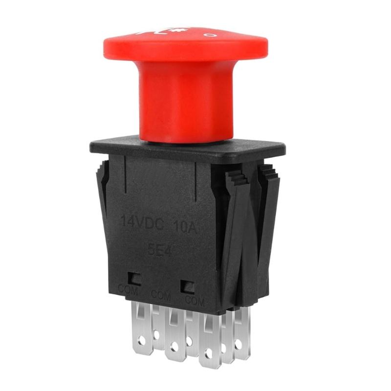 

8 Terminals Plastic Safety Cutoff Switches 10Amp Emergency Brake Switches Quick Fixing for Commercial Ride Mower Models 1