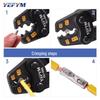 YEJ Multi-functional Japanese Style Ratchet Crimping Pliers for Pre-insulated and Bare Terminals