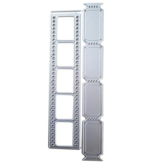 

Билет на фильм, резка металла, штамп для скрапбукинга, DIY, тиснение, бумажный трафарет для рукоделия серебряный