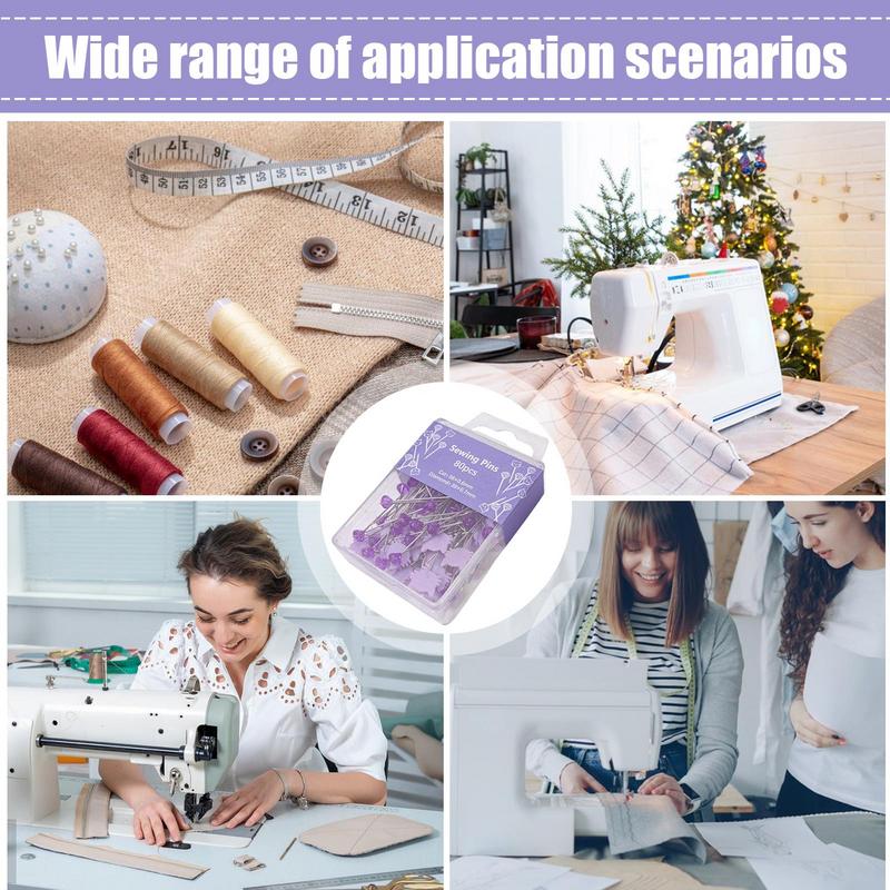 Straight Pins 80pcs Quilting Pins Fabric Fixed Needle for Dressmaker Quilting Supplies for Crafts Making Sewing Project