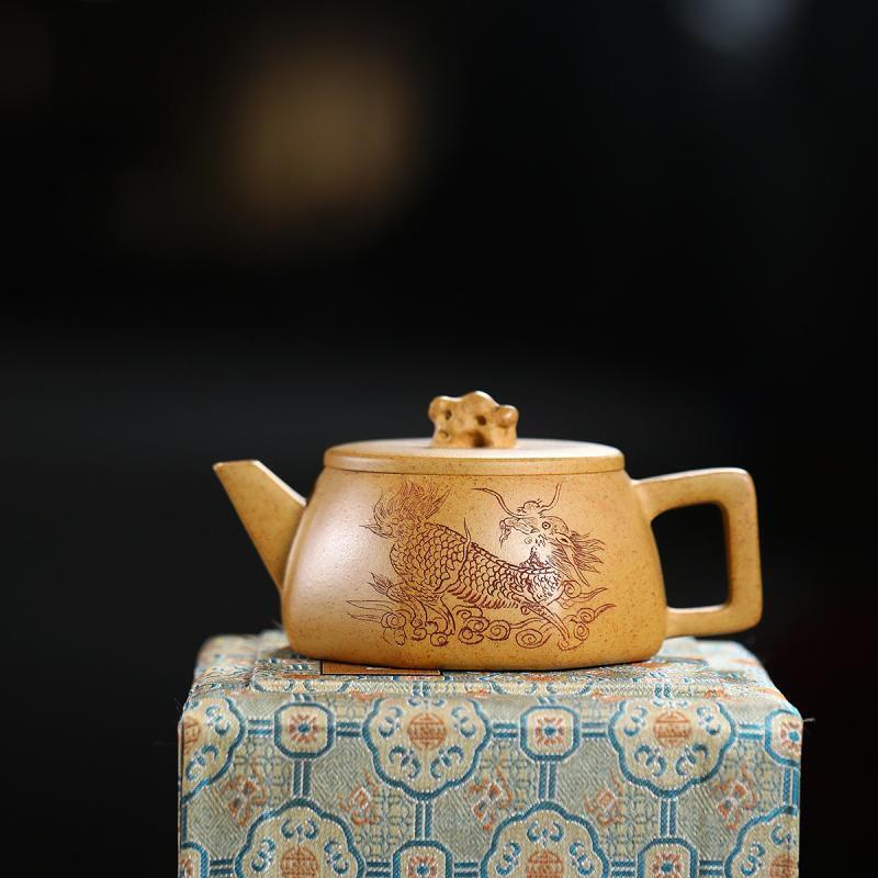 Yixing Zisha Teapot with Taihu Stone Design