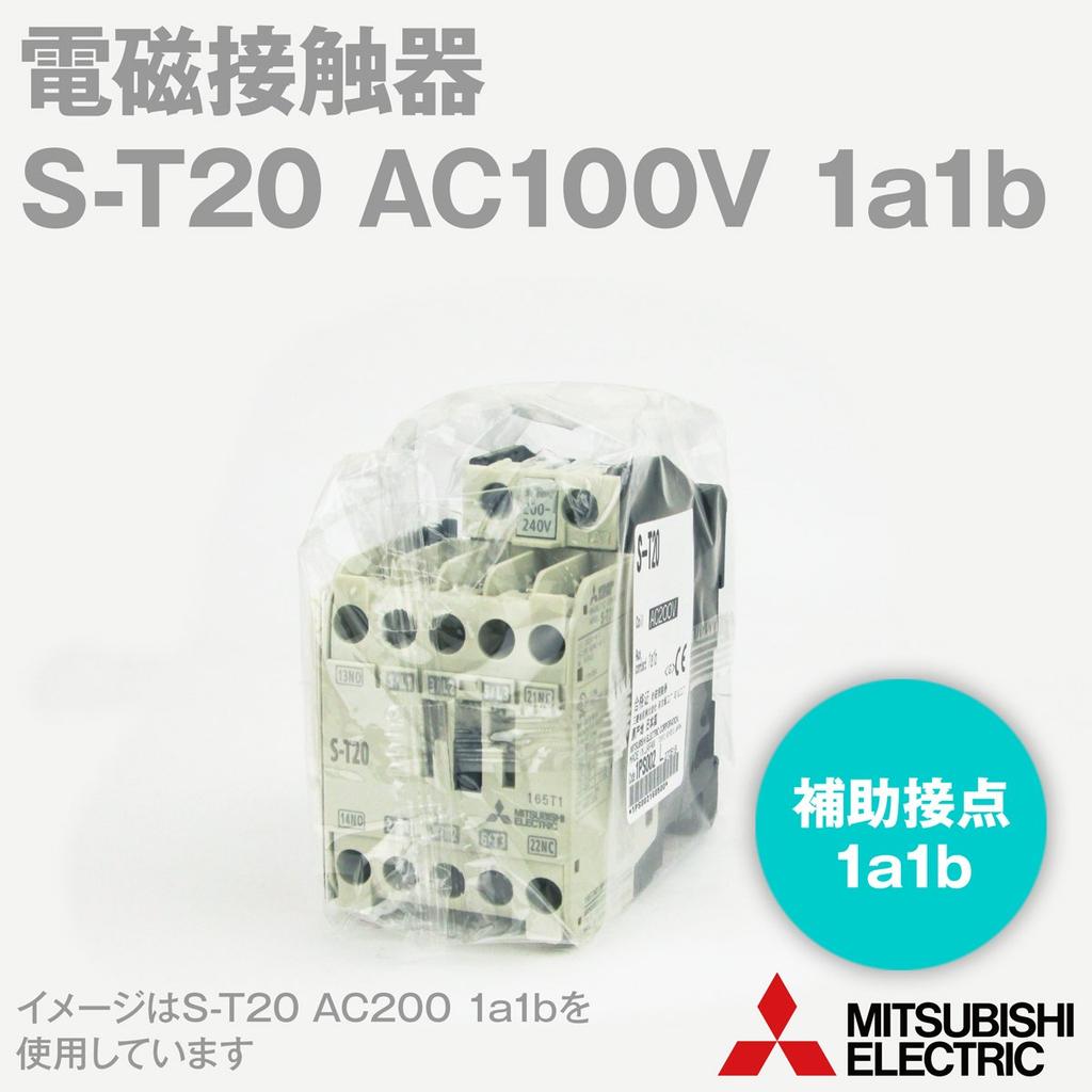 Mitsubishi Electric AC100V 1a1b Magnetschütz Nennteilschutz NN S-T20 (Hilfskontakt 1S1Ö) (Typisch 18A) (DIN-Schienen-/Schraubmontage)