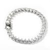 New Heart Shaped CZ Tennis Chain  Bling Delicate Bracelet Women Men Iced Out Bling Jewelry
