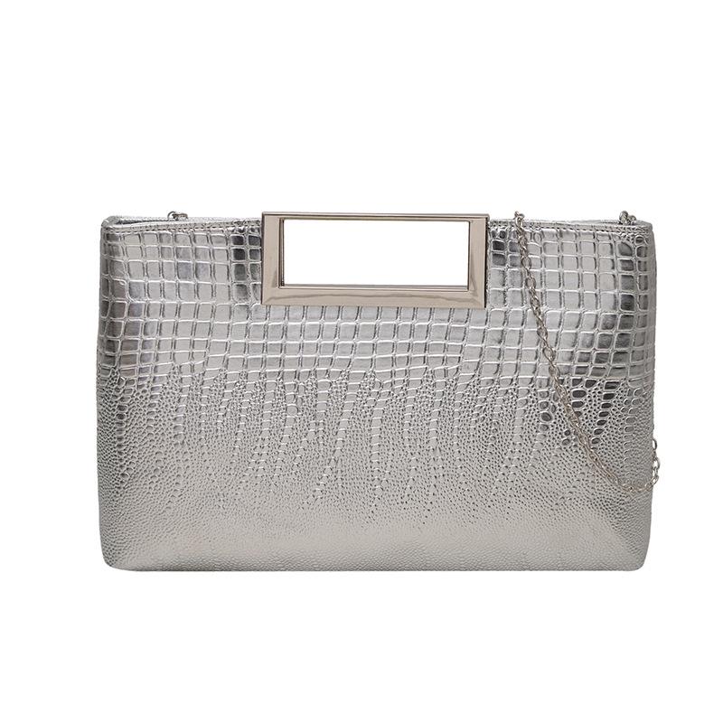 2025 Ladies Crocodile Pattern Crossbody Chain Evening Handbag: High-Quality European & American Fashion