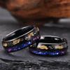 8MM Galaxy Tungsten Carbide Rings Anillos Bague Homme Pareja De Compromiso  Jewelry Men's Wedding Bands Engagement Rings