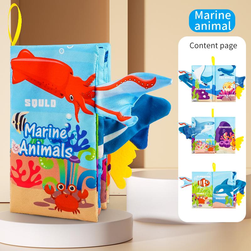 1PC Newborn 0-6 Months Baby Book Touch and Feel Soft Book Kids Toys PuzzleMontessori Toys