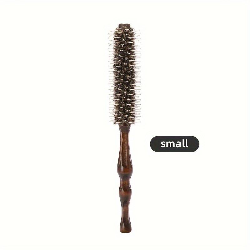 

Wooden Handle Hair Curling Comb With Ergonomic Design And Durable Bristles For Defined Curls - Ideal For Women And Girls S